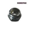 HOME PAK 3 Pack 1/2"-13 18.8 Stainless Steel Nylon Insert Lock Nuts