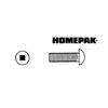 HOME PAK 10 Pack #8-32 x 2" Stainless Steel Round Machine Screws