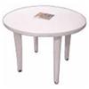 GRACIOUS LIVING 39" x 39" Bahamas White Dining Table