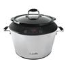 SALTON 5.0 Quart Stainless Steel Oval Digital Slow Cooker/Multipot