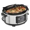 HAMILTON BEACH 5.0 Quart Black Steel Oval Programmable Slow Cooker