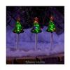 3 Piece Set Multi Sparkle Christmas Trees Pathway Marker