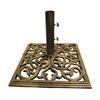 INSTYLE OUTDOOR 24" Square Cast Iron Antique Bronze Umbrella Stand