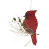 10" Flat Cardinal on Twig Christmas Craft Stem