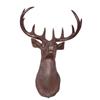 20" Woodland Winter Brown Deer Head Wall Decoration