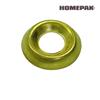 HOME PAK 10 Pack 1/4" Plain Brass Finish Washers