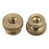 #10-32 Brass Knurled Nut