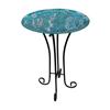 OUTDOOZIE 16" Aqua Mosiac Glass Birdbath