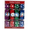 8 Pack Kids Foil Christmas Crackers