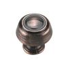 30mm Brushed Antique Copper Cabinet Knob