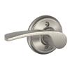 SCHLAGE LOCK Satin Nickel Left Hand Dummy Merano Door Lever