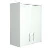 16" 2 Door White Storage Cabinet, with Doors