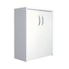 12" 2 Door White Storage Cabinet