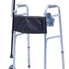 1med Grey aluminum Push Button Crutches (Adult Size)