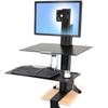 WorkFit-S, Single HD with Worksurface+