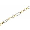 Fancy open link ladies bracelet in sterling silver over 14k yellow gold
