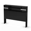 South Shore SoHo Full Storage Headboard Pure Black, Model # 3107093