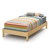 South Shore SoHo Twin Platform Bed, Natural Maple, Model # 3013205