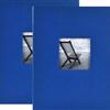 Blue Frame-Front Photo Albums, 2-Pack