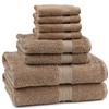 Home Trends 8-piece Ring Spun Towel Set - Mushroom