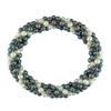 Miadora 4-5 mm Freshwater Black and White Potato Pearl Multi Strand Bracelet, 7 inches