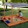 Outdoor Sandbox with Canopy