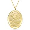 Gold Filled Mother/Child Oval Locket, with Chain