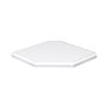 9.5" Corner Shelf - White