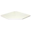 16" Decor Corner Shelf - White