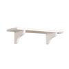 24" White Decorative Shelf Kit