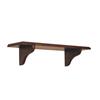 24" Walnut Decorative Shelf Kit