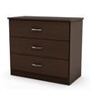 South Shore Smart Basics 3-Drawer Chest, Chocolate, Model # 3159033