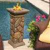 Jasper Column Outdoor Gas Fireplace