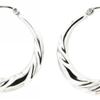 Sterling Silver wrapped hoop earring