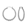 Sterling Silver 30 mm Ball Hoop Earring