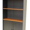 5 Shelf Bookcase, Black Oak