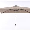 HomeTrends 6' x 9' Market Umbrella with LED Light