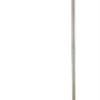 Brushed steel floor lamp