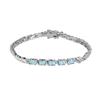 Sterling Silver Genuine Blue Topaz Bracelet