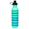 Gaiam Sky Stainless Steel Water Bottle Blue Stripes 700ml
