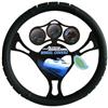 Alpena Black/Chrome Steering Wheel Cover