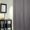 Dobby Fabric Shower Curtain Grey