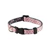 2-sided "Posh" Print 3/8" (9.5mm) Adjustable Dog Collar