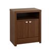 Series 9 Designer 2 Door Tall Nightstand Medium Brown Walnut