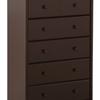 Stork Craft Lily 5 Drw Chest-Espresso