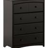 Stork Craft Lily 4 Drw Chest-Black