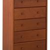 Stork Craft Lily 5 Drw Chest-Cognac