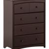 Stork Craft Lily 4 Drw Chest-Espresso