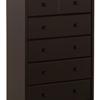 Stork Craft Lily 5 Drw Chest-Black