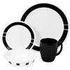 Corelle ® Livingware™ Urban Black 16pc Dinnerware Set